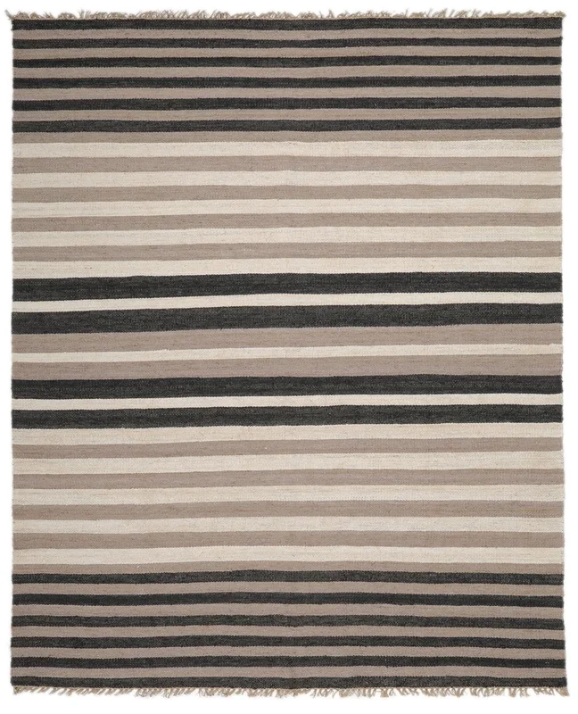 Basse Jute 250X300 Large Beige/Black Striped Rug