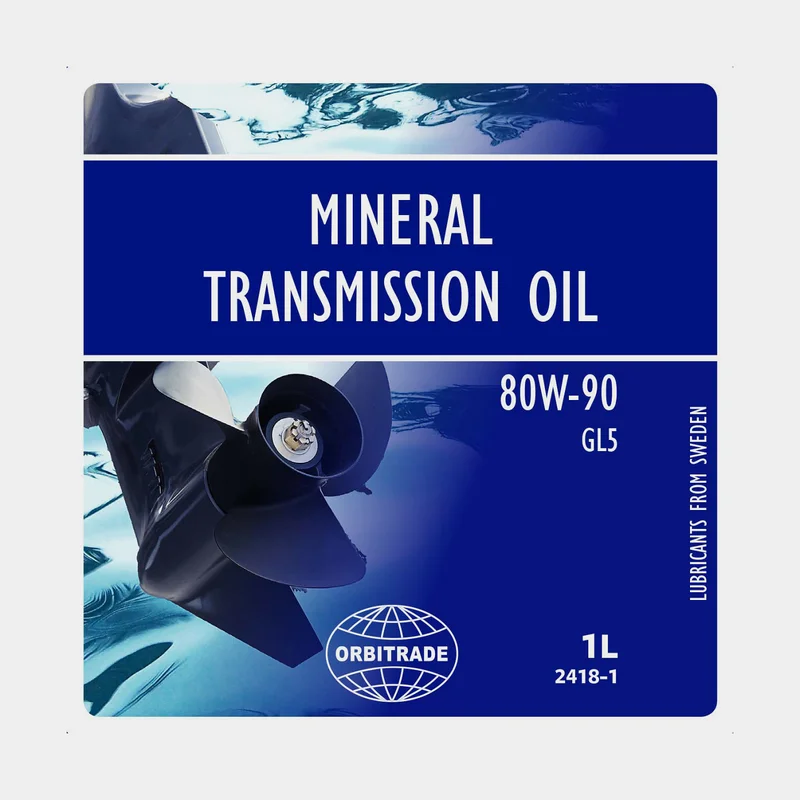 Minerale olie voor keerhuzensmeermiddelen Orbitrade Mineral Transmission Oil, 80W-90, API GL-5, 1 liter