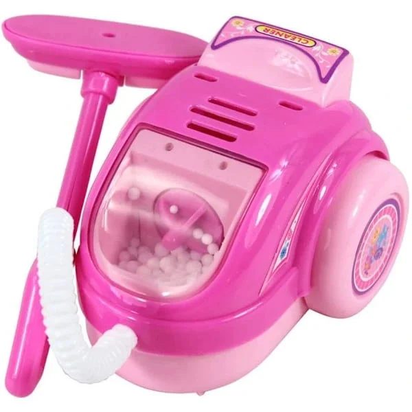 [CA] Realistisk leksaksdammsugare med ljus och ljud för barn (rosa)