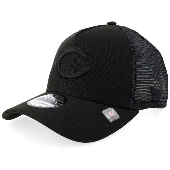 New Era - NFL Svart trucker Keps - Hatstore Exclusive x Chicago Bears 9FORTY Black A-frame Trucker @ Hatstore