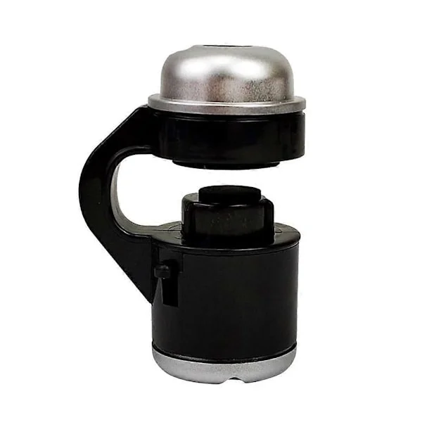 Zoom Mobiltelefon Kamera Optisk LED Clip Forstørrelsesglass Mikroskop Mikro Linse 30X (Svart)-WELLNGS