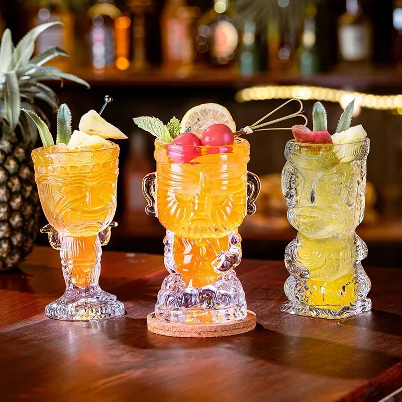 AliExpress - Bleifreie Glass chale Hawaii Tiki Tassen kreative Cocktail gläser Bierglas Martini Gläser Getränke becher lustige Tasse Kaffeetasse