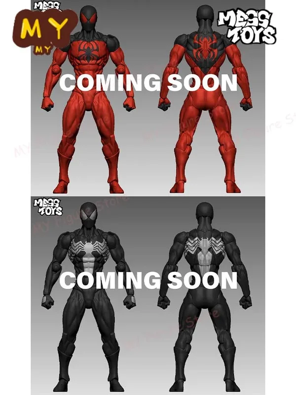 AliExpress - Nouveaux jouets de désordre Spiderman Figure costume noir voisin Symbiote MessToys Scarlet voisin figurine CT jouets noir rouge Spider 