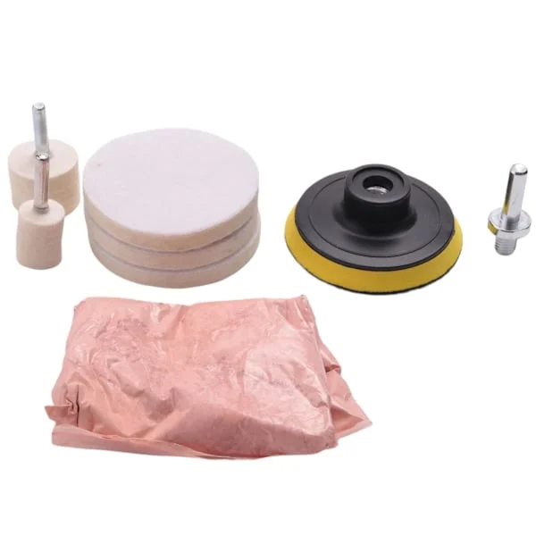 8 st 120g Ceriumoxid Glaspoleringspulver Kit för Djup Repborttagning för Vindruta Fönster Glas Rengöring Repor