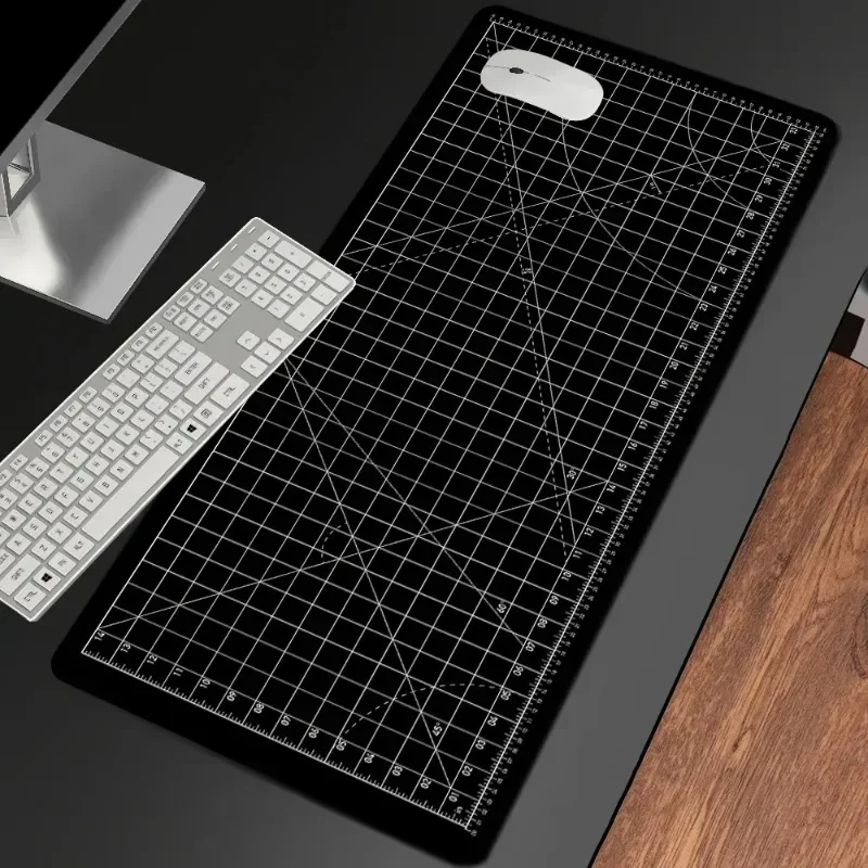 AliExpress - Tapis de découpe tapis de souris blanc et noir tapis de souris antidérapant Durable bord cousu accessoires pc tapis de bureau tapis de 