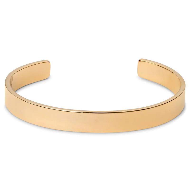 Gold-Tone Cuff Bracelet for Men - Steel bracelets