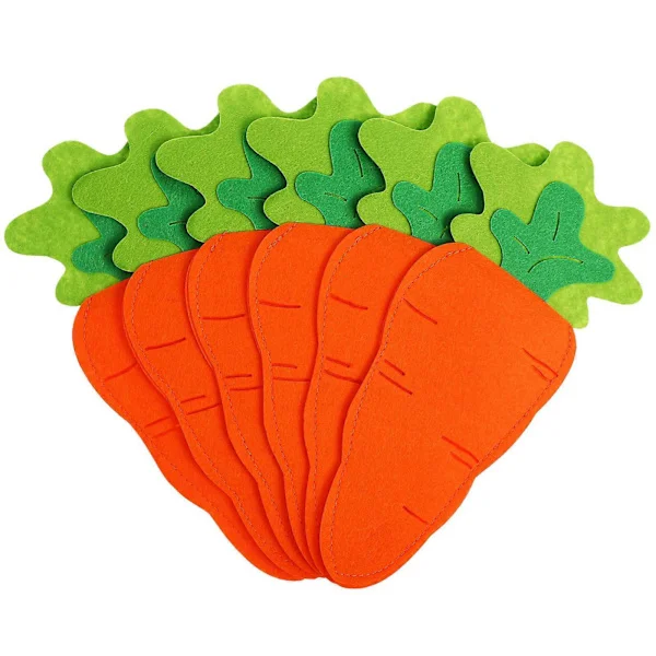 Påsk-tema design morot bestickpåsar redskapsförvaring porslin 26X12CM 6st