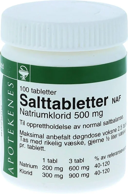 NAF Salttabletter NAF tab 500mg