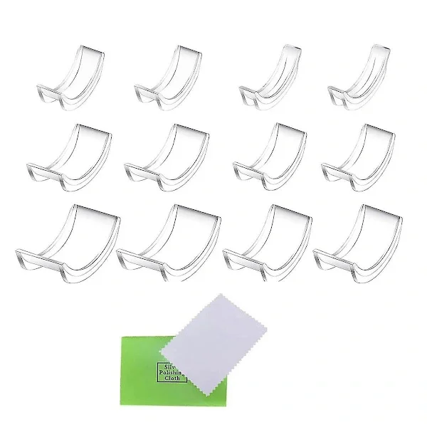 12 Pcs Invisible Ring Adjusters for Loose Rings Fit All Rings Ring Sizers to Make Rings Smaller Transparent