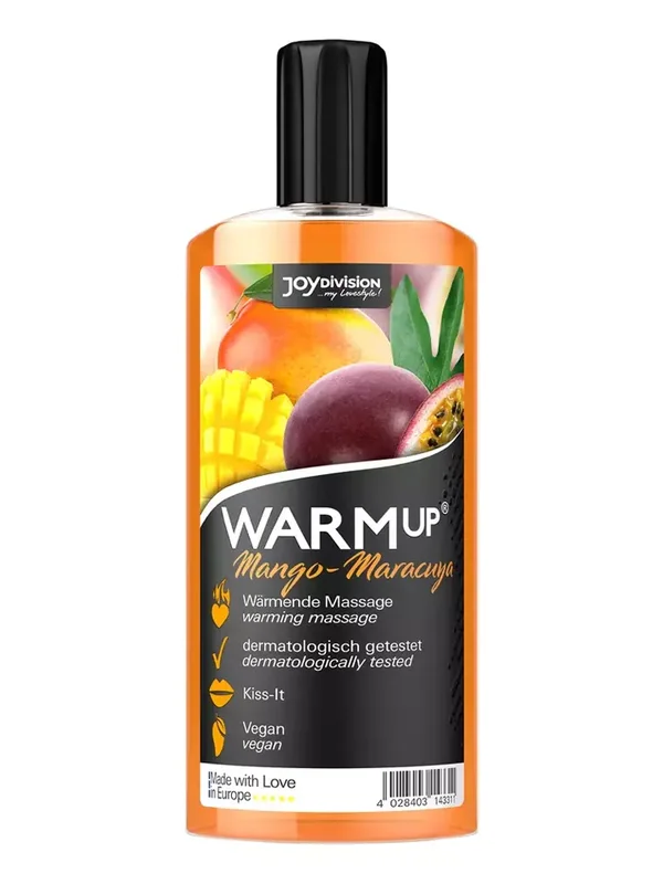 Joydivision Warm-up Massage Oil Mango & Maracuya 150ml Massageolja Mango Passionsfrukt - Blushme.se