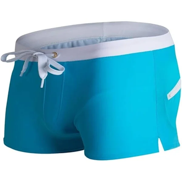 Badebukser Herre Badebukser til Mænd Åndbare Badebukser Bukser Ensfarvet Badetøj Strandshorts Slim Wear