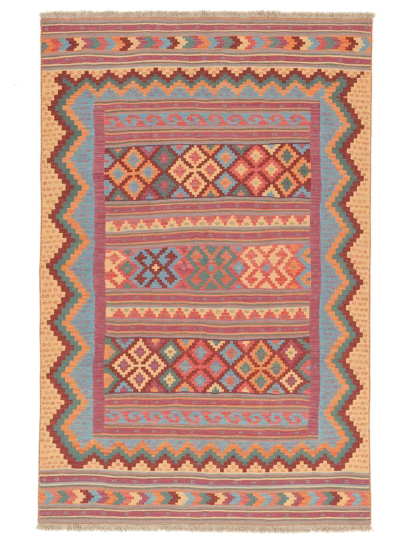 Liten Kilim Sirdjan Matta 152X232 Ull