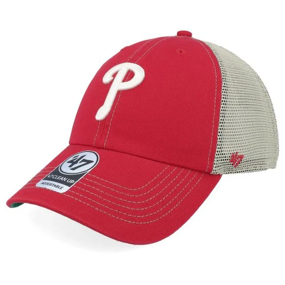 47 Brand - Philadelphia Phillies MLB 47 Clean Up Red Trucker Trucker Red Cap - MLB @ Hatstore
