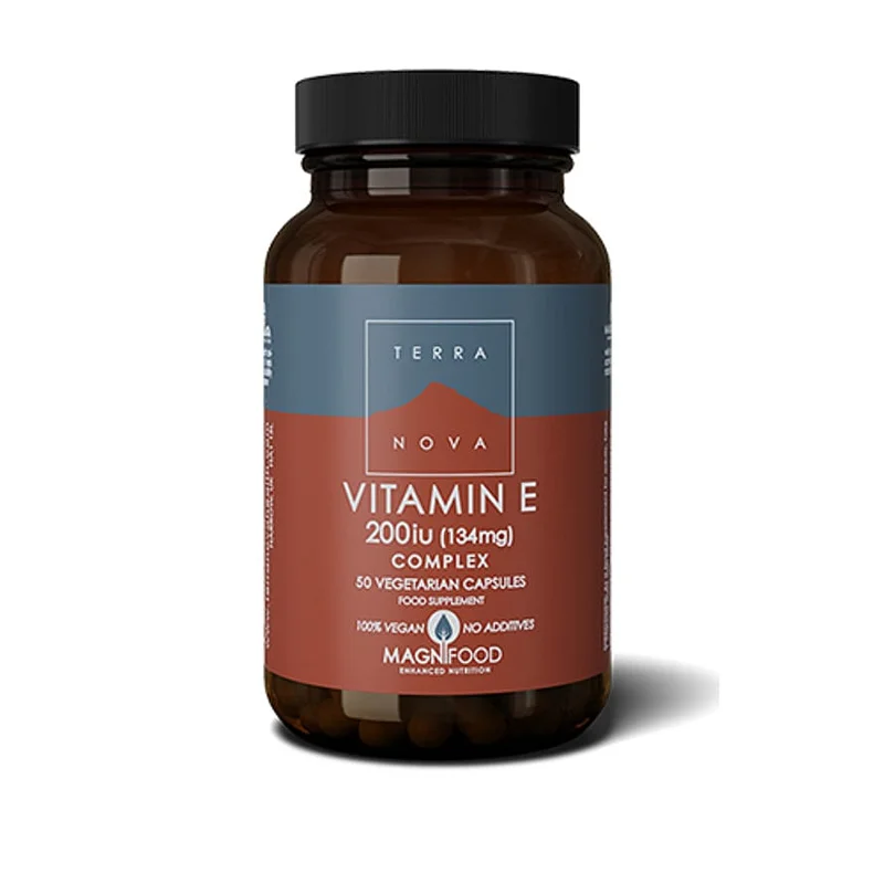 Terranova Vitamin E 134 mg Complex 50 kaps., Helse & Madvarer, Vitaminer, E-vitamin