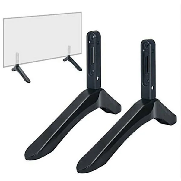 Universal TV Stand Base Mount for 32-65 inch Samsung Vizio Sony LCD TV, Not Suitable for LG TV, Black, TV Stand, Desk Mount, 2 Pcs