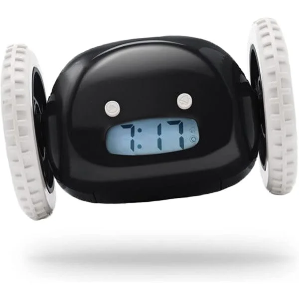 Høy rullende vekkerklokke for de som sover tungt - Clockie Robo-FO-