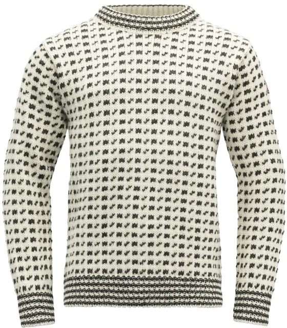 Devold Original Islender Crew Neck Offwhite/Anthracite