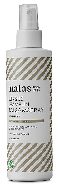 Matas Striber Luksus Leave-in Balsamspray til Normalt Hår Uden Parfume 200 ml, Hår, Shampoo & Hårpleje, Leave-in Conditioner
