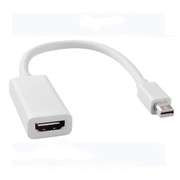 New Thunderbolt Mini DisplayPort Display Port DP Male to HDMI Female Adapter Converter Cable For Apple Mac Macbook Pro Air white