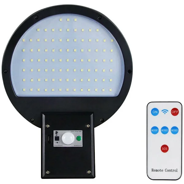 LED solcelle gatelys utendørs vegglys vanntett flomlys IP65 & hagevei gatelys flomlys -A