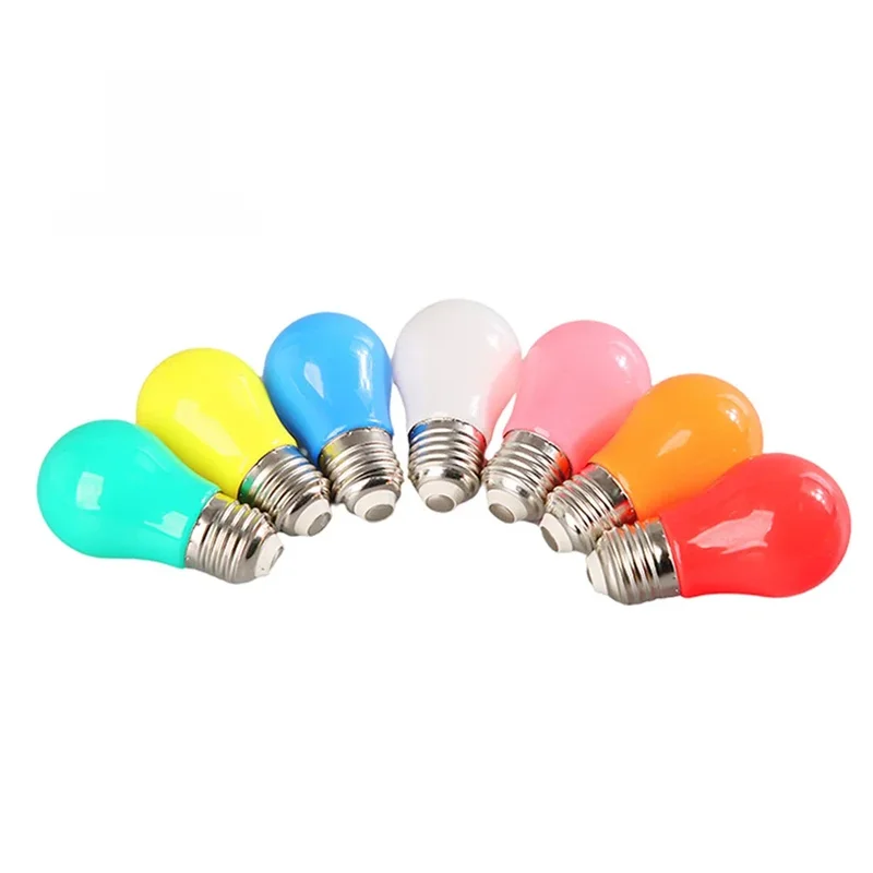 AliExpress - Bunte LED-Birne E27 220V 2W A45 Lampe Rot Blau Weiß Gelb Rosa PC Outdoor Camping Dekoration Festival Lampada Lichter