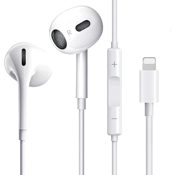 Kablede hodetelefoner kompatible med iPhone, hodetelefoner med ledning, ørepropper