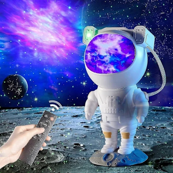 Astronautti Galaxy Tähtiprojektori Tähtitaivas Lamppu, Astronautti Lamppu Projektori Sumun, Ajastimen ja Kaukosäätimen kanssa, Paras Lahja Lapsille ja
