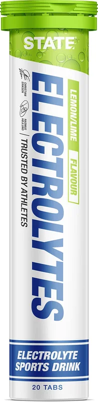 State Drinks Elektrolytter Lemon / Lime, Sport & Velvære, Protein & Energi, Elektrolytter