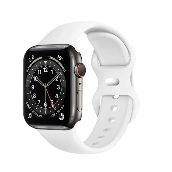 Kompatibel med Apple Watch-reim 38mm/40mm/41/42mm , for Apple Watch Series 10 9 8 7 6 5 4 3 2 1 SE, Hvit