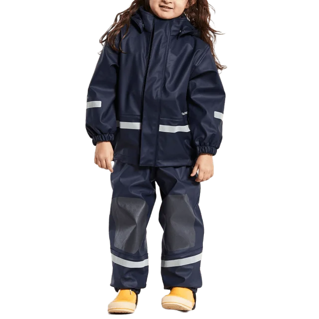 Didriksons Regnset Barn Boardman Ytterplagg Unisex Blå 140
