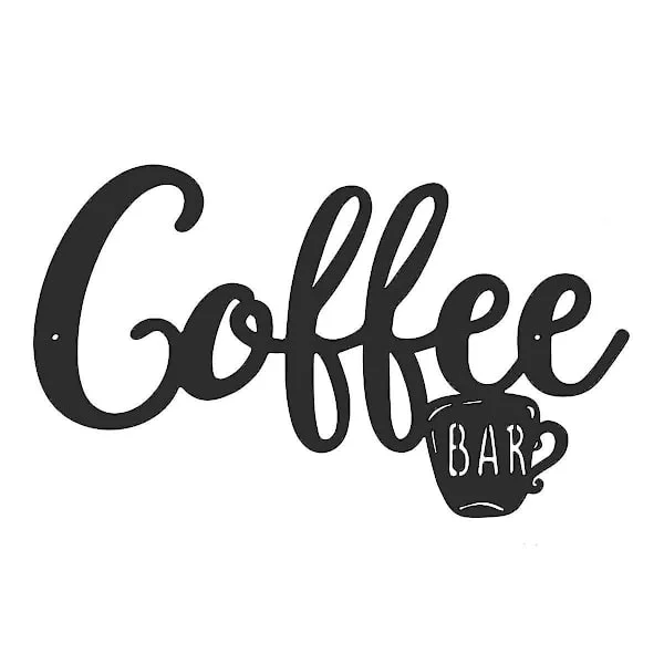 Metal Hanging Coffee Bar Wall Sign Pot Head Hanging Sign But First Coffee Metal Sign Coffee Station