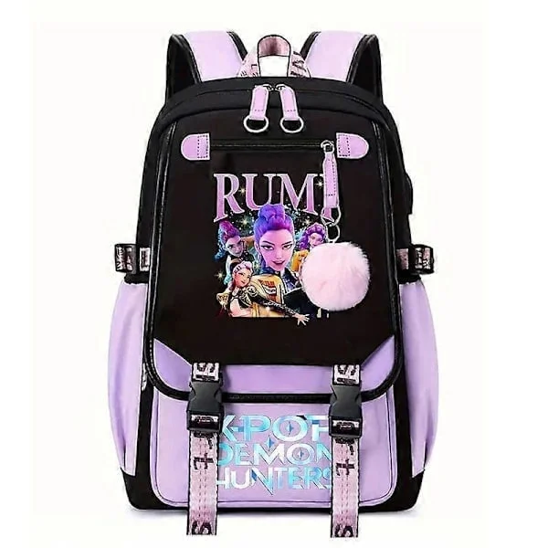 K-Pop Demon Hunters Anime Backpack, Cute School Bag for Students, Style A[TT]