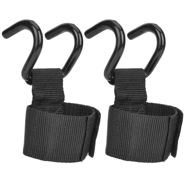 2 st Fitness Viktlyftningskrok Träning Gym Grepp Remmar Handledsstöd för Sportövningar Utrustning Viktlyftningskrok