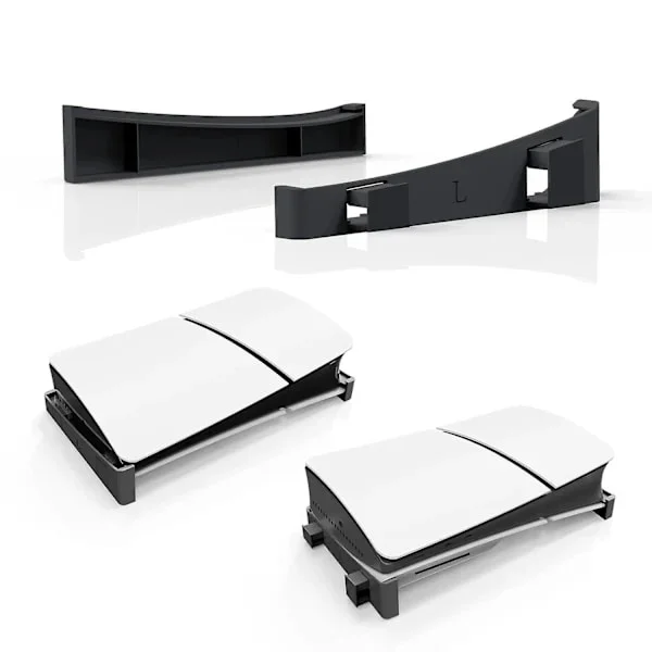 5 Slim Horisontellt Stativ, 5 Slim Konsolbasstativ, Basstativtillbehör Kompatibelt med Playstation 5 Disc & Digital Editions_xx Svart
