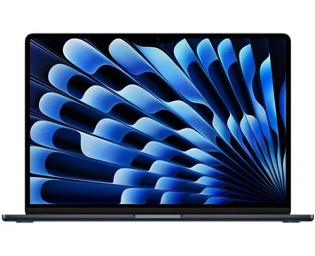 Apple 15-inch MacBook Air - M3 chip 8-core CPU 10-core GPU, 8GB RAM, 512GB SSD - Midnight - MacBook Air 15′′. Tunn. Lätt. Kraften är upphöjd till M3.