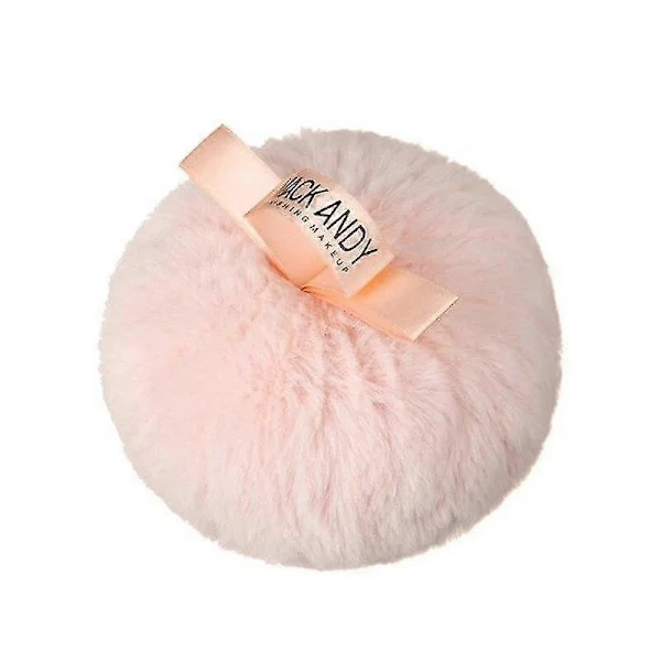 Makeup Highlighter Powder Puff Glitter Shimmering Foundation Powder Sponge Ball Plush Ball (Pink)
