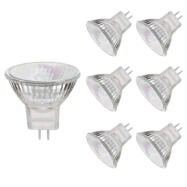 MR11 halogenlampa, 20W 12V MR11 halogenlampa, högt färgåtergivningsindex, 6-pack