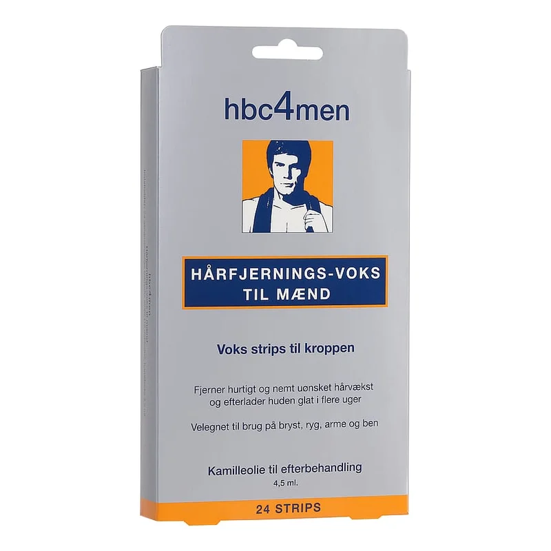 Hanne Bang Hårfjerningsvoks til Mænd 24 stk, Mænd, Skincare, Hårfjerning
