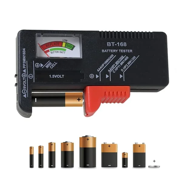 Universal Batteritester, Batteritester, Bærbar Batterispenningstester, Batteritester for Hjemmebruk