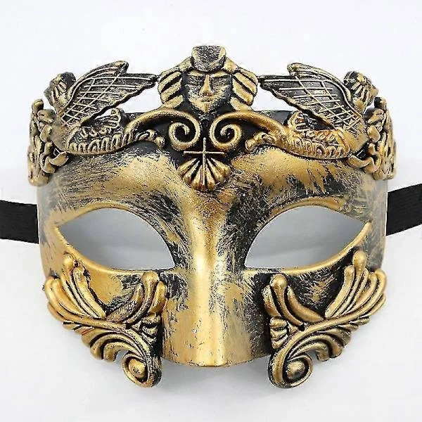 Antik grekisk spartansk krigare romersk maskeradmask män venetiansk mask bröllopsmask maskeradmask bröllopsmask burlesk maskeradfest