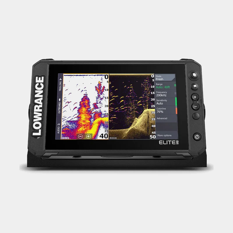Echolot / Kartenplotter zum Angeln Lowrance Elite FS, 9" Black | ohne Geber - Boot