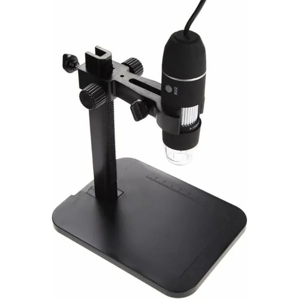 Profesjonelt USB-mikroskop USB digitalt mikroskop 1000X 8 LED 2MP kameraforstørrelseszoom Boreskop elektronisk mikroskop med løftefeste