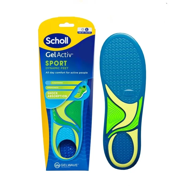 Scholl Gel Activ Sport innleggssåler L (40-46,5) 1 par
