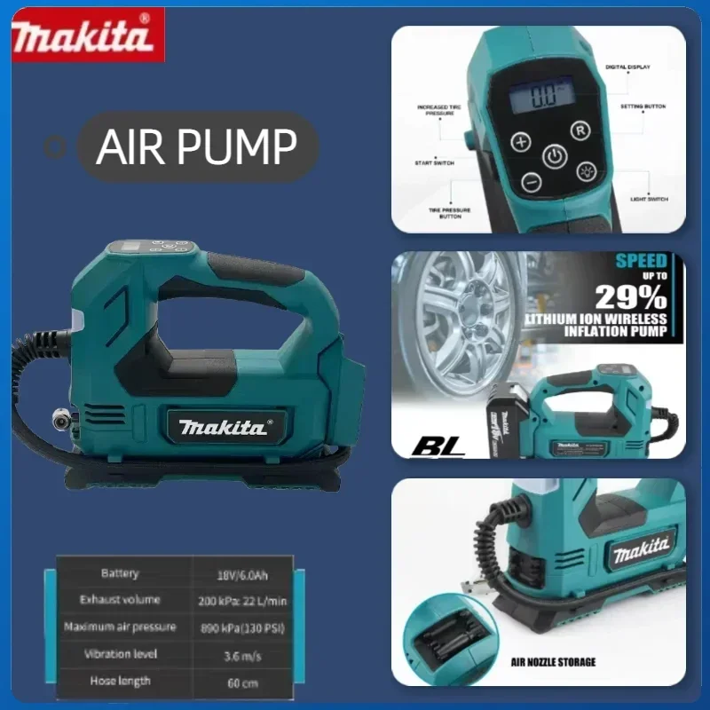 AliExpress - Makita Tragbare Akku-Pumpe Handheld Luft Kompressor Reifen Inflator 18V Batterie Elektrische Luft Für Auto Fahrrad Reifen Ball