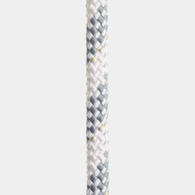 Tovværk i løbende meter Regatta Ropes Titanic, polyester HT-kerne, 32-flettet polyester-kappe, hvid/grå, Ø6 mm