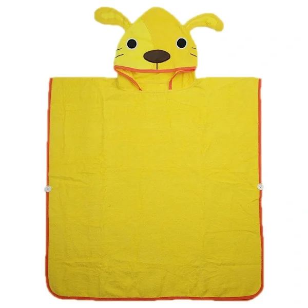 /EA/Gul valpefleece morgenkåpe barn 60*120cm,