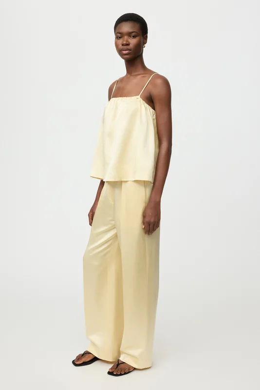 Soft Goat - Silk pants - Silk pants women - XS - Waxed Paper