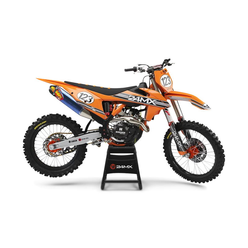 Kompletny Zestaw Naklejek 24MX RETRO + Okleina na Pola Numerowe - KTM 85 SX 17/14 2019-2026