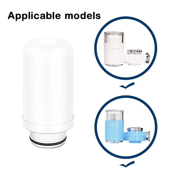 2-pack keramiska filterpatroner för filtrering av kranvatten, aktivt kolfilter