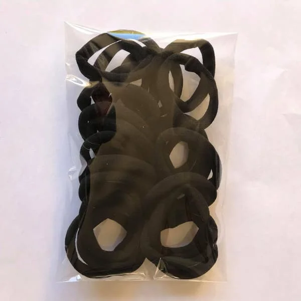 Svarta Hårsnoddar - 20 stycken - Elastiska - Hårsnoddar - Kvinnor Flickor - Nylon Elastiska Hårband - Håraccessoarer
